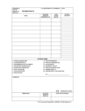 Form CD 15 Department of Commerce Osec DOC