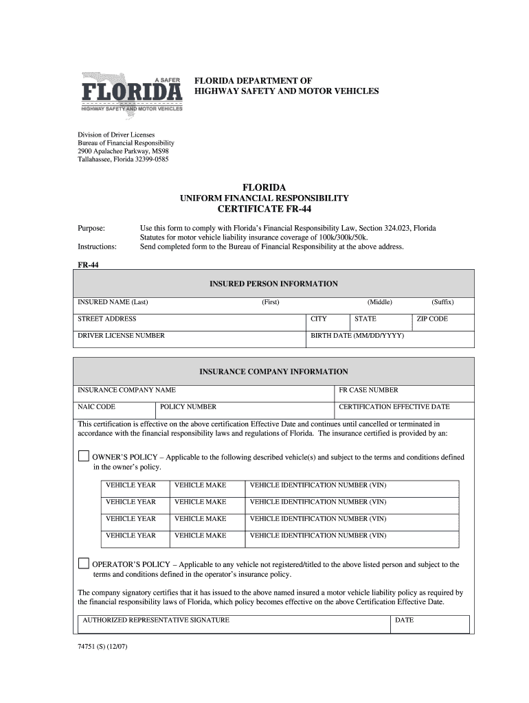  Fr 44 Form 2007-2024