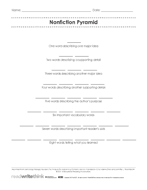 Nonfiction Pyramid Answers  Form