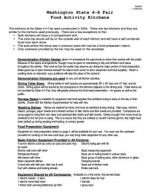  Form 1 51b Kitchen Equipment List 4h Wsu 2010-2024