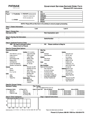 Phonak Government Services Order Forms