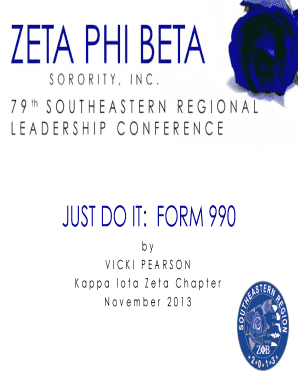 Finance Workshop Form 990 Zeta Phi Beta Sorority, Inc Zphibseregion