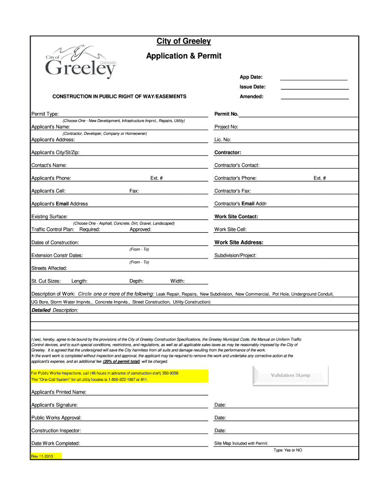  City of Greeley Applications 2013-2024