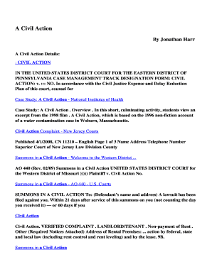 A Civil Action Book PDF Form