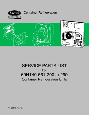 69nt40 511 Parts Manual  Form