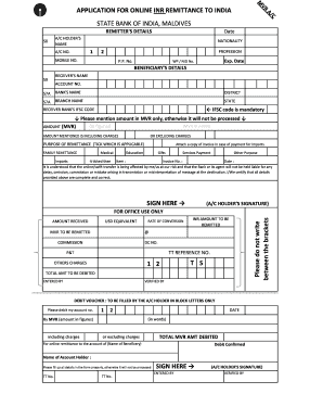 Sbi Remittance Form Download