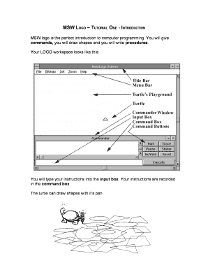 Msw Logo Commands PDF  Form