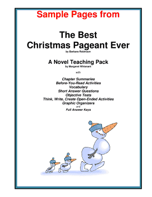 The Best Christmas Pageant Ever PDF  Form