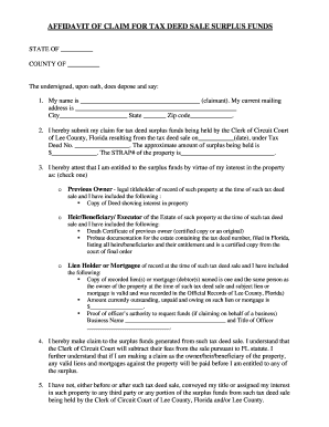 Ft Myers Clerk of Court  Form