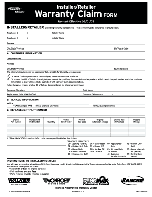 On Cloud Warranty Form - Fill Out and Sign Printable PDF Template ...