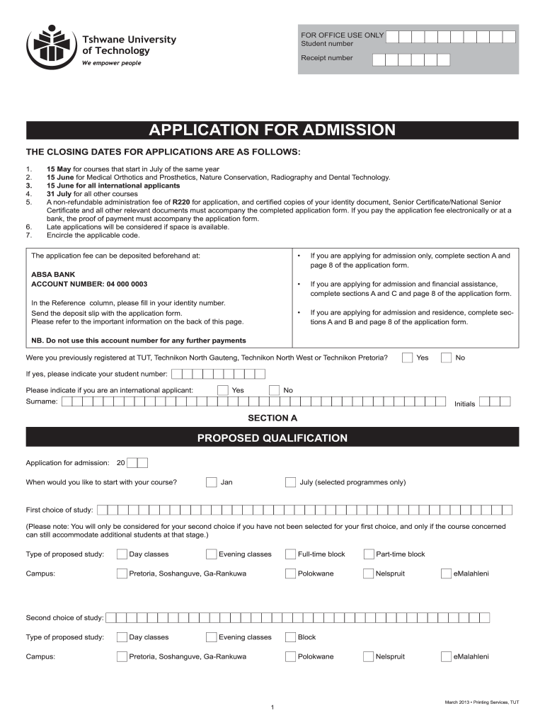  Tut Late Application 2013-2024