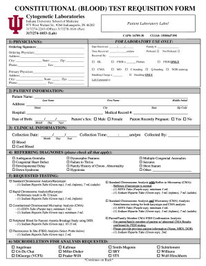 blood requisition form fill out and sign printable pdf