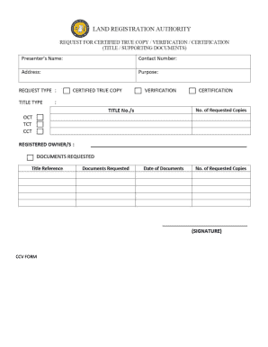 Ccv Form