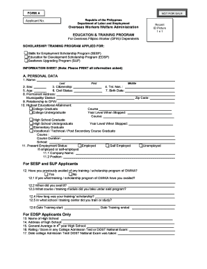 Ec Application Form