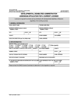 Dda Renewal Application  Form