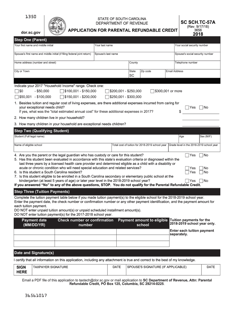 Get and Sign Tc 57a 2018-2022 Form