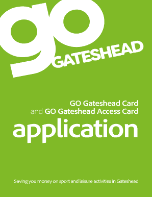  GO Gateshead Card and GO Gateshead AccessCard 2017-2024