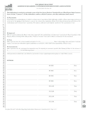 Condo Addendum  Form