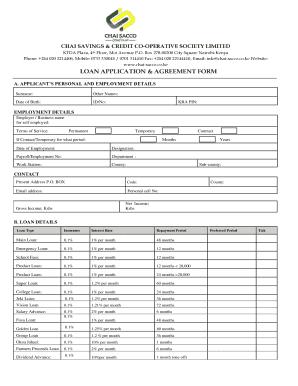 Chai Sacco Forms