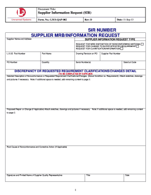 Mrb Form Template