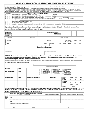  Ms Driver&#039;s License Application 2013-2024