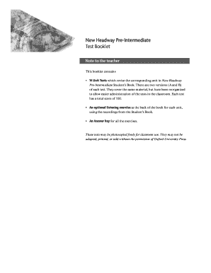 Headway Plus Pre Intermediate PDF  Form