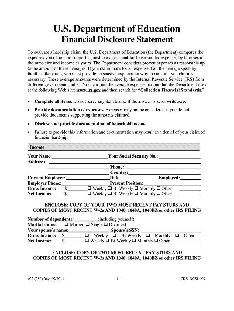 Fds Dcsi 009  Form