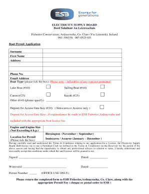 Esb Boat Permit  Form