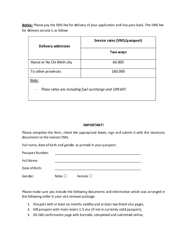 Interview Waiver Confirmation Letter  Form