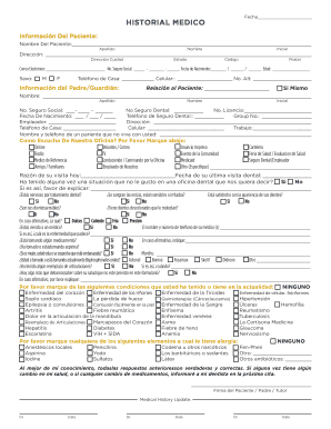 Historial Medico  Form