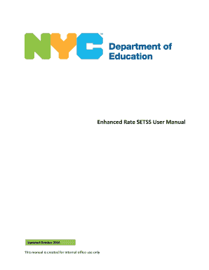 Nyc Doe Setss Rates  Form