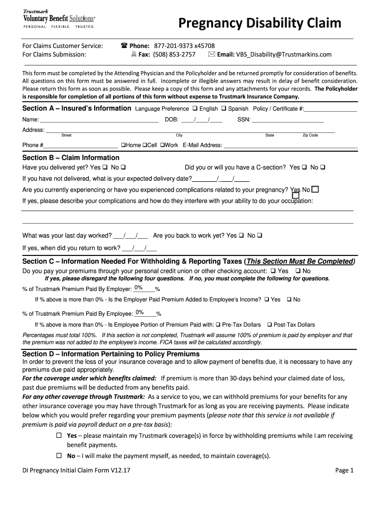  Edd Pregnancy Form 2017-2024