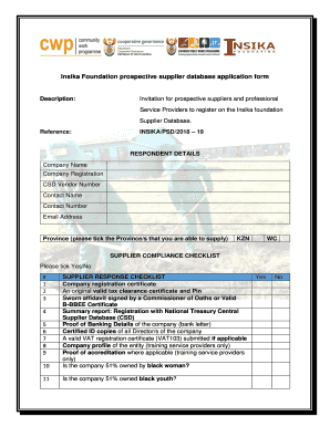 Insika Foundation  Form