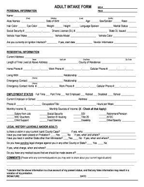 Isanti County Probation  Form