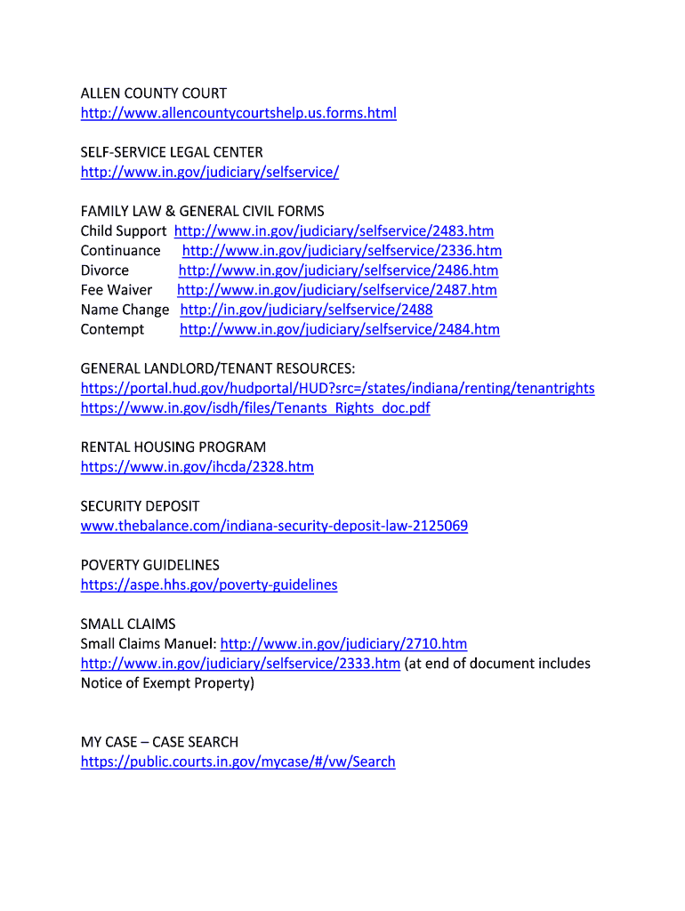 Allencountycourtshelp Us  Form