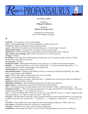 Roger&#039;s Profanisaurus PDF  Form