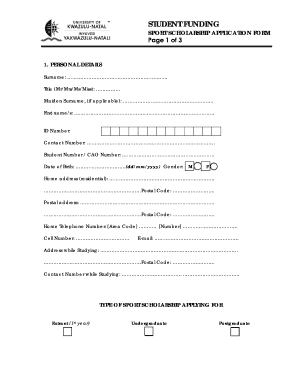 Ukzn Acceptance Form