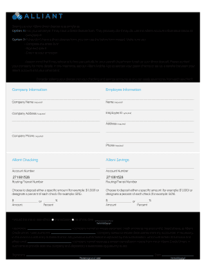 Alliant Direct  Form