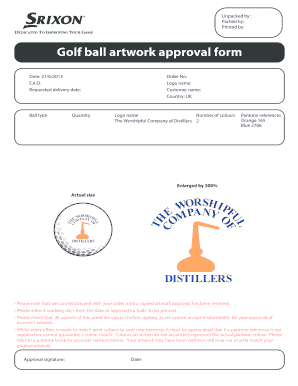 Artwork Approval Form