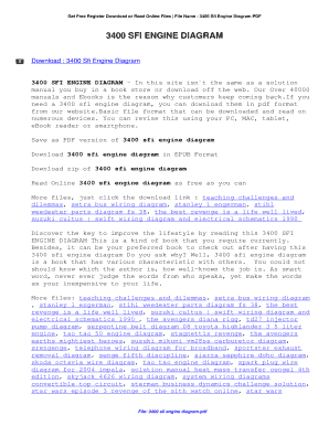 3400 Sfi Engine Diagram  Form