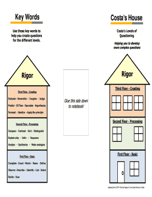 Costa&#039;s House PDF  Form