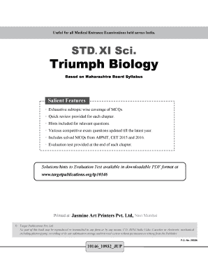 Target Triumph Biology PDF  Form