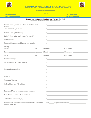 Saudi Nagarathar Sangam Application Form