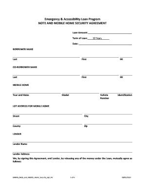  Emergency & Accessibility Loan Program 2017-2024