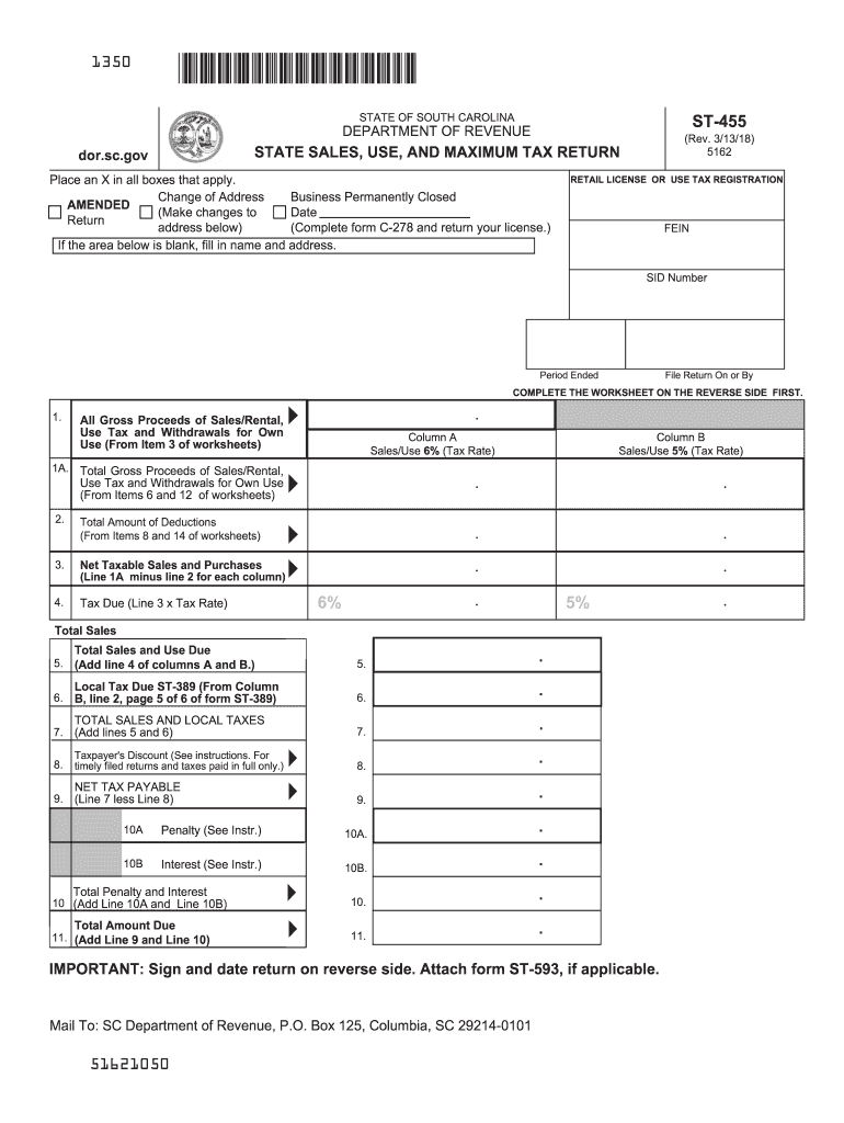  Form St 455 2018