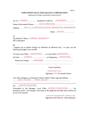 Esic Form 53