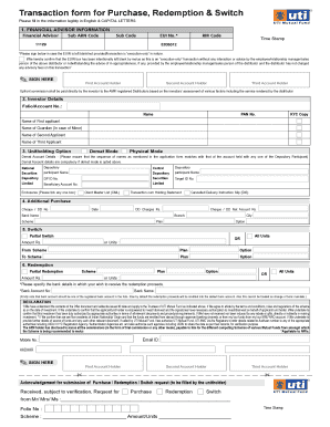 Karvy Redemption Form