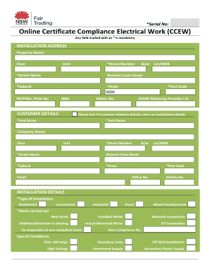 Ccew Form