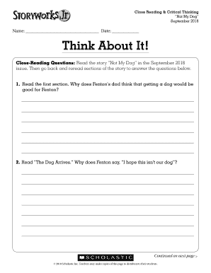 Storyworks Jr PDF  Form