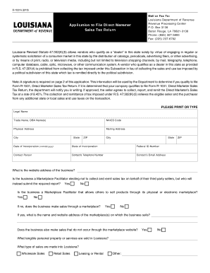 Louisiana Dept of Revenue  Form